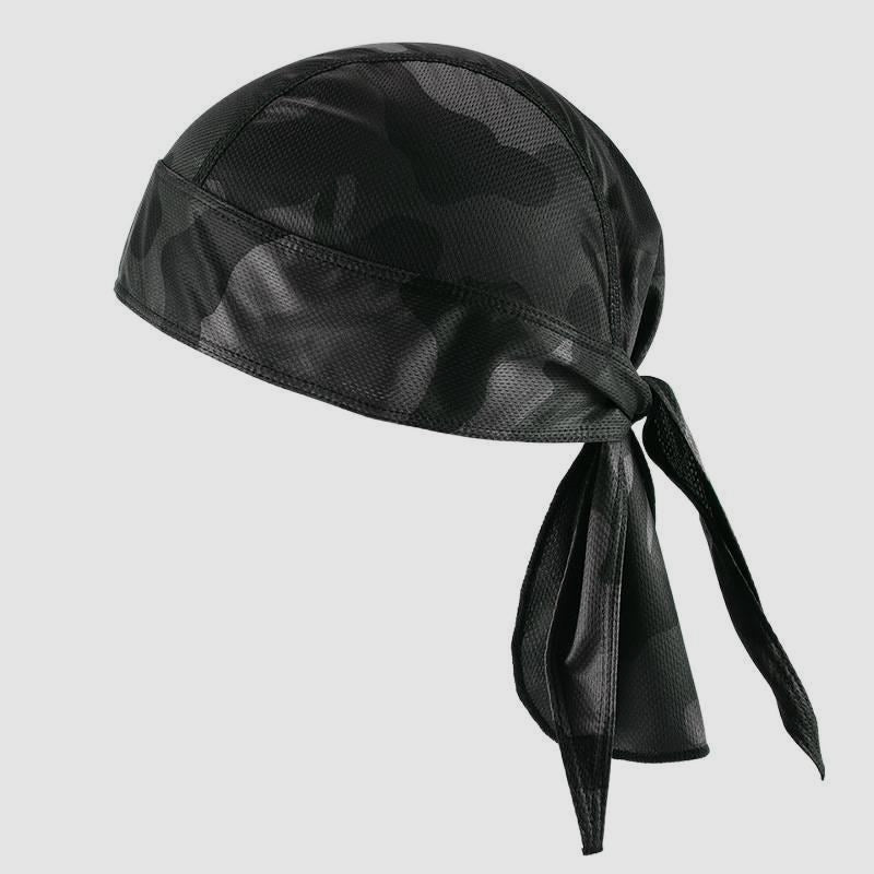 Pirate Bandana Hat Thin Breathable Outdoor Cycling Motorcycle Head Wrap Sweat-Absorbent Quick-Dry