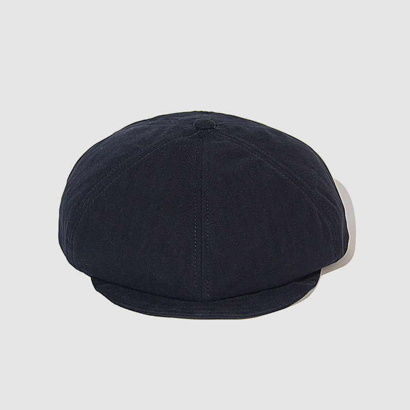 Short Brim Shaped Newsboy Cap