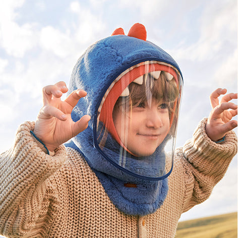 Children's Protective Warm Thickened Pullover Integrated Ear Protection Hat