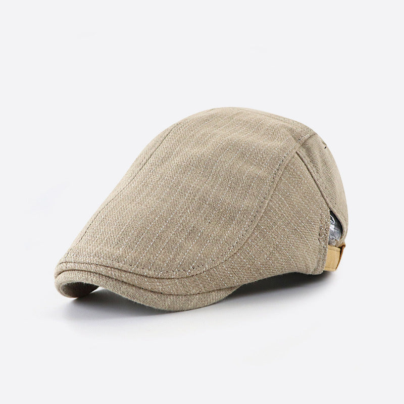 Striped Flat Cap