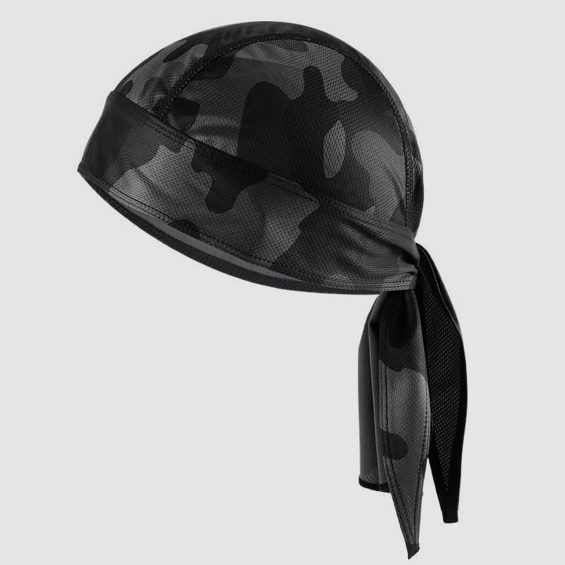 Pirate Bandana Hat Thin Breathable Outdoor Cycling Motorcycle Head Wrap Sweat-Absorbent Quick-Dry