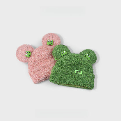 Cute Frog Lambswool Beanie