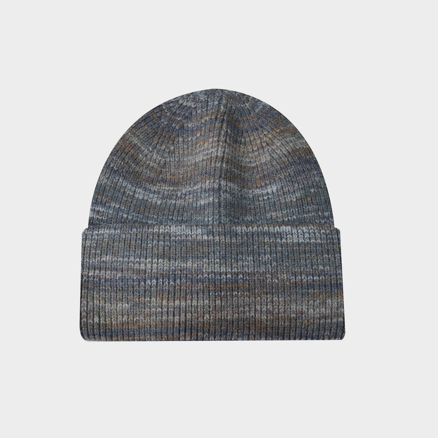 Rabbit Wool Core Spun Yarn Knitted Hat Double Folded Edge Wool Hat