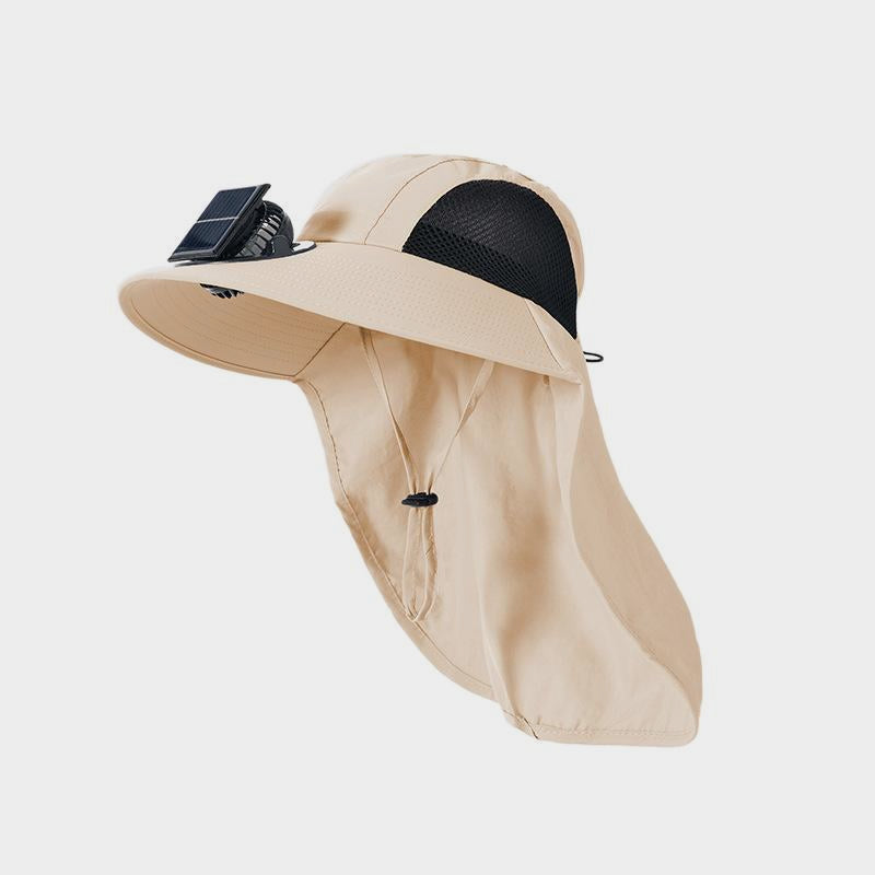 Fan Hat Men Summer Outdoor Sun Protection Fishing Hat Fisherman Hat