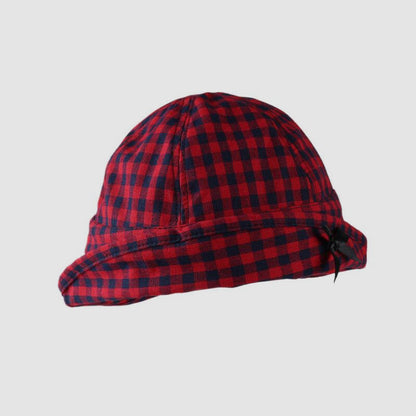 Plaid Dual-Wear Bow Bucket