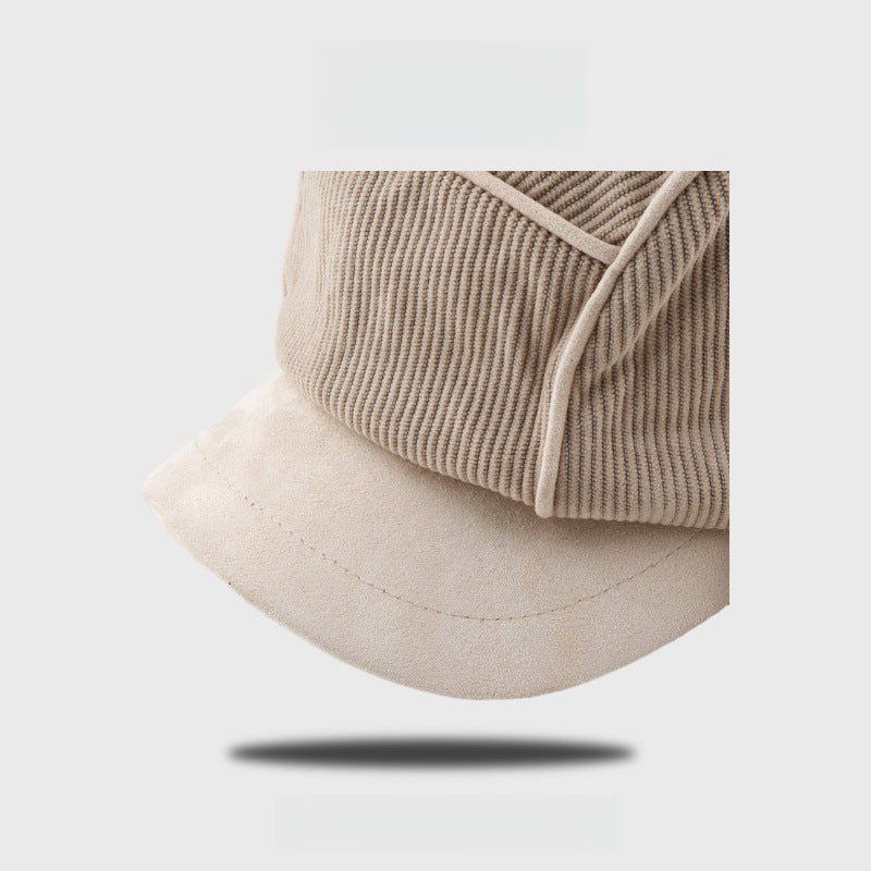 Thick Corduroy Lamb Hair Ear Protection Trapper