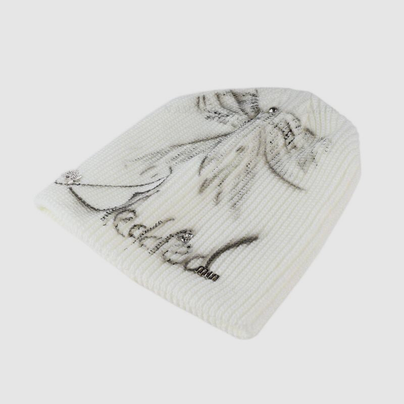 Inkjet Bow Letter Handmade Ornaments Beanie