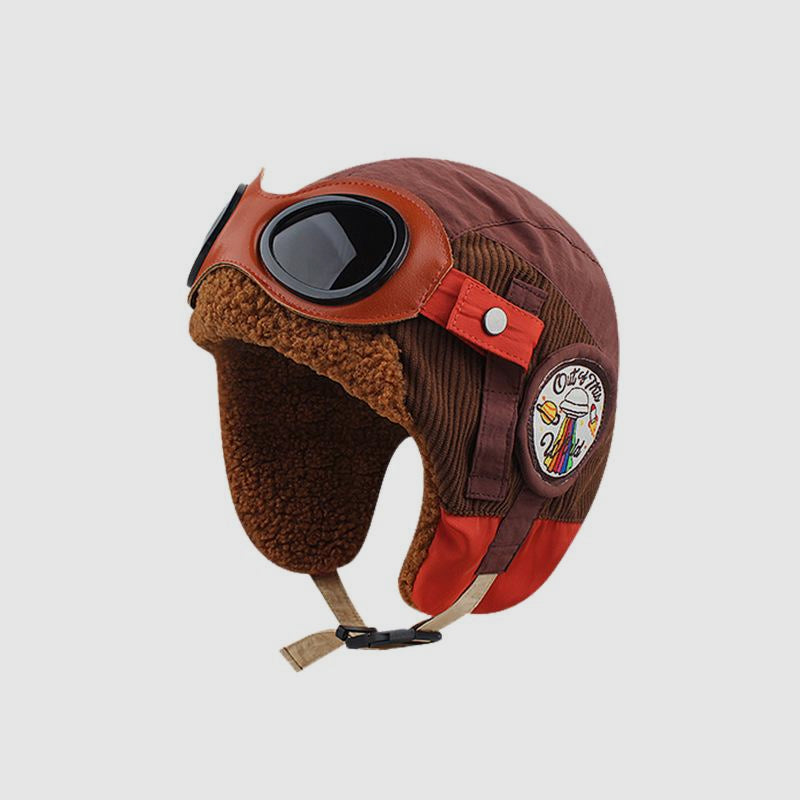 Lunettes de soleil trappeur pour protection auditive et chaude en hiver