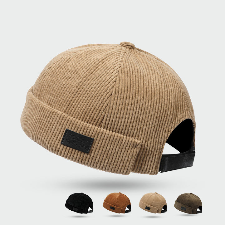 Retro Corduroy Docker Cap