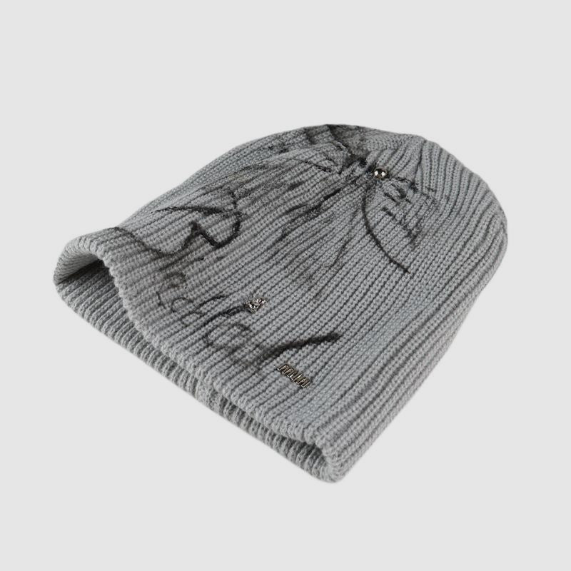 Inkjet Bow Letter Handmade Ornaments Beanie