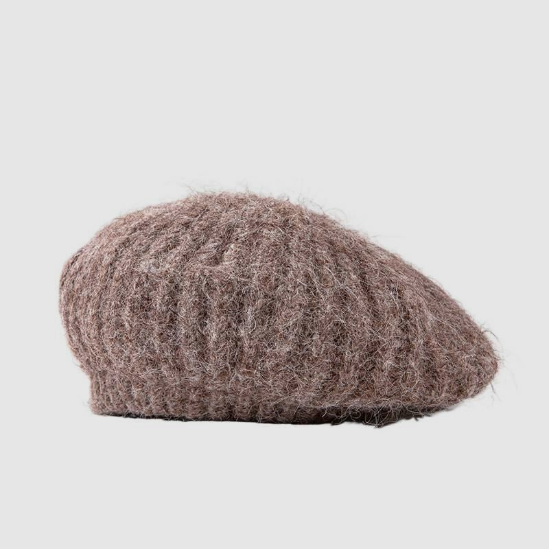 Womens Big Head Mohair Beret