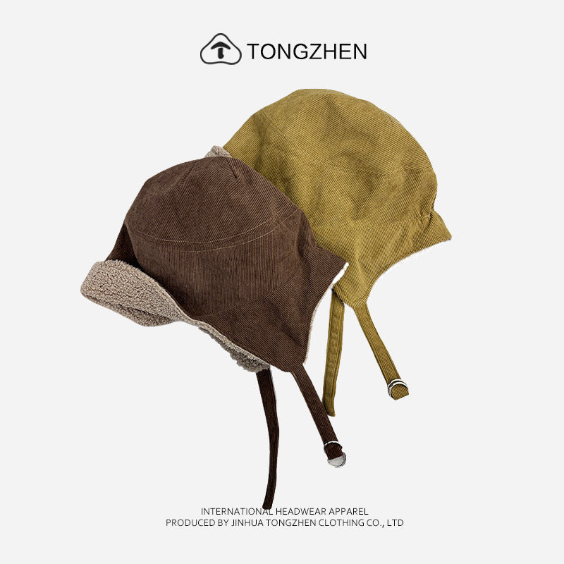 Double-Sided Wear Ear Protection Flight Hat Cycling Warm Windproof Trapper