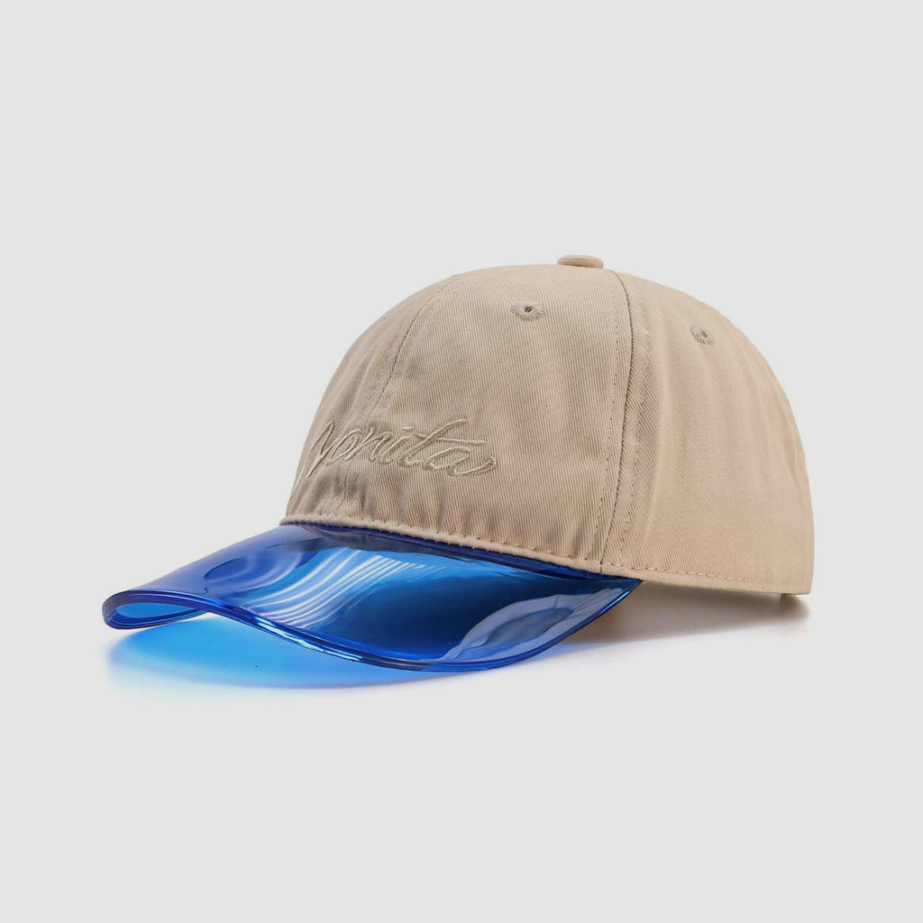 Eco-friendly Plastic Brim Spliced Cotton Baseball Cap