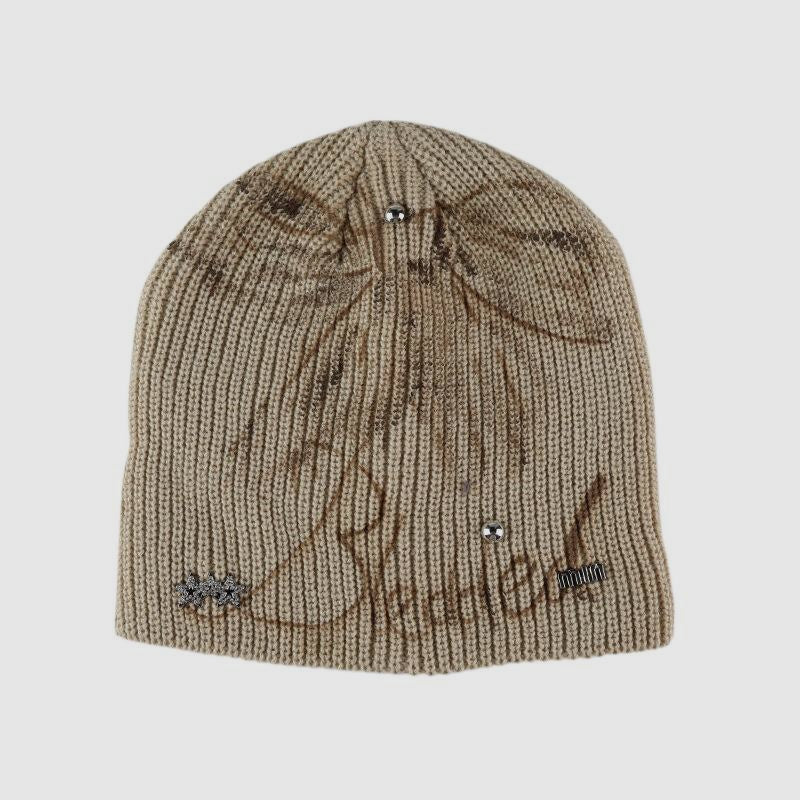 Inkjet Bow Letter Handmade Ornaments Beanie