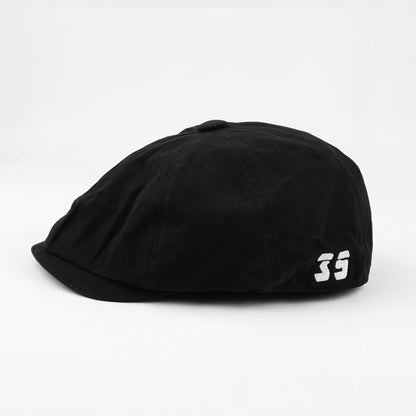 Japanese-Style Retro Drawstring Reverse Wear Flat Cap