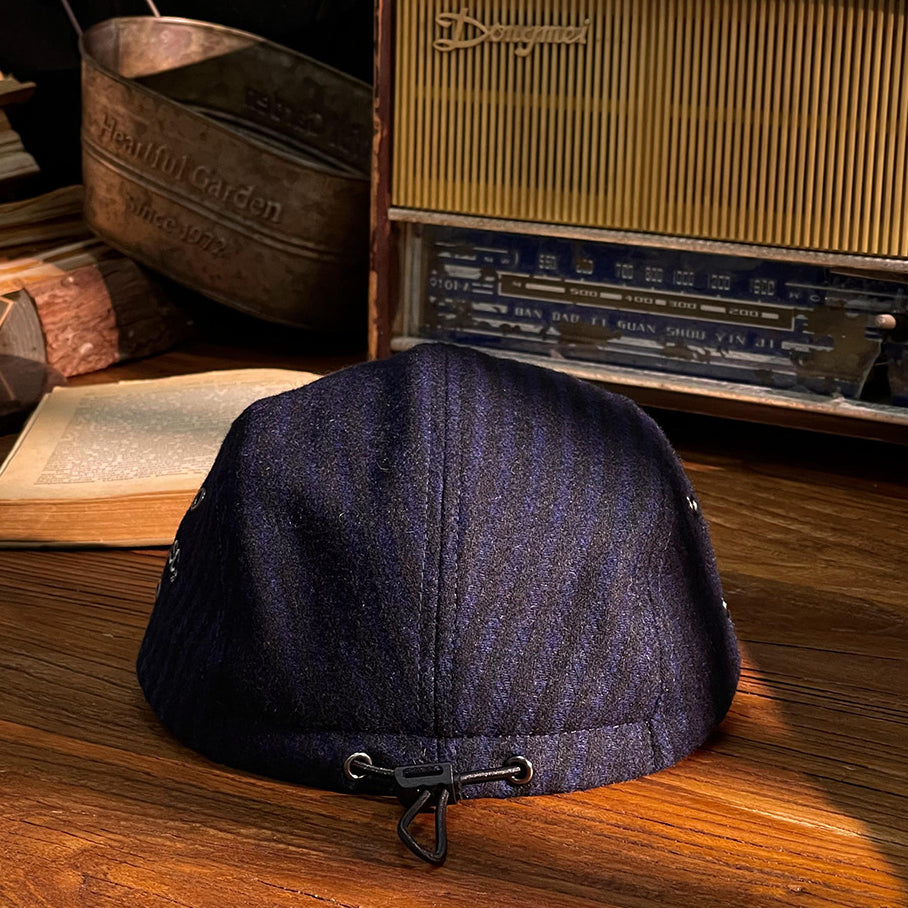 Vintage Workwear Wool Fleece 5 panel Cap