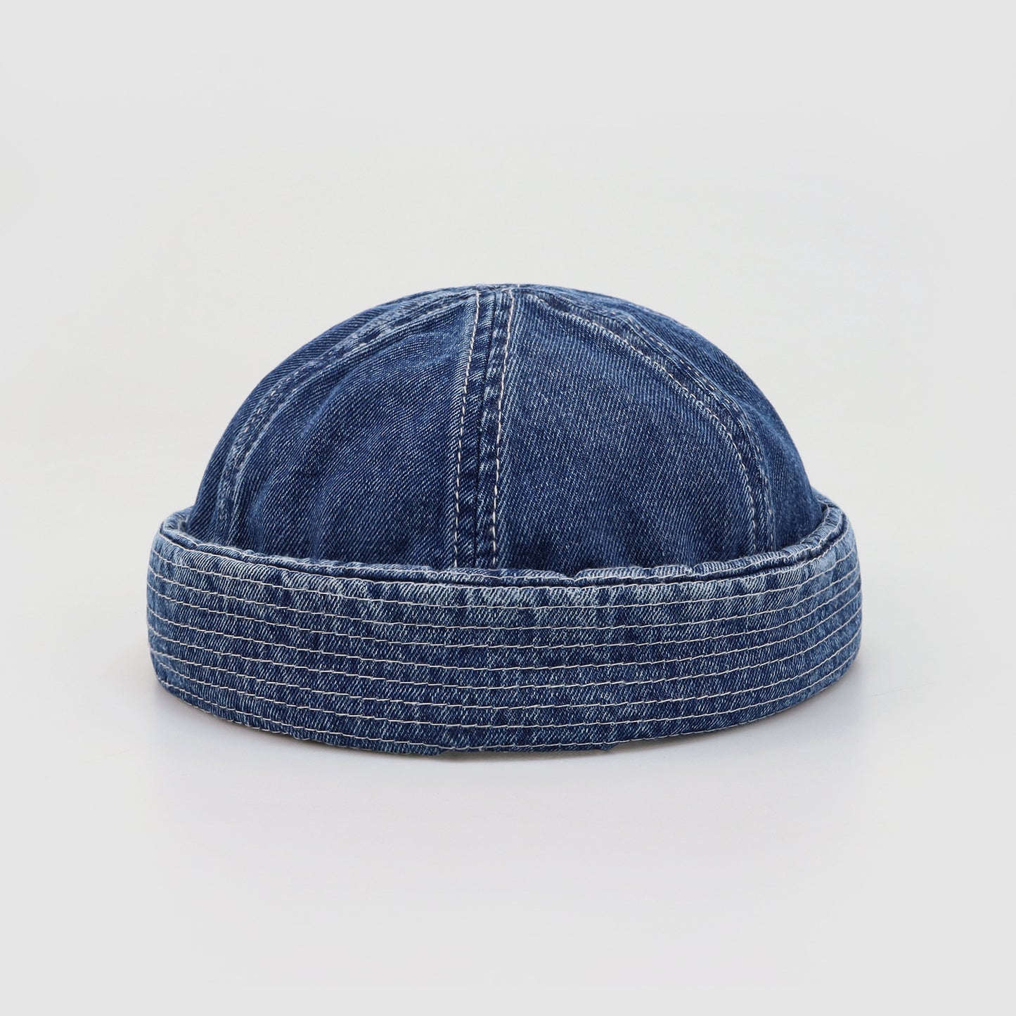 Washed Denim Curling Docker