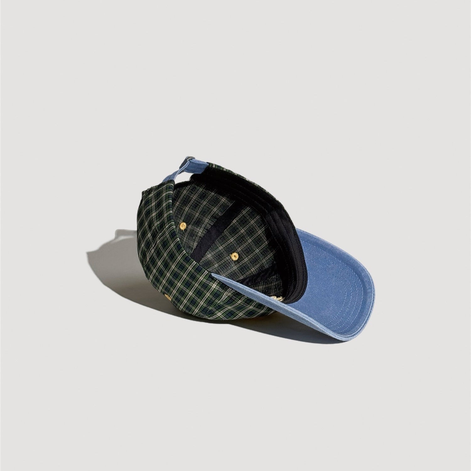 Plaid Embroidered Baseball Cap