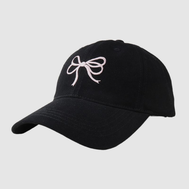 Double Bowknot Embroidered Baseball Cap