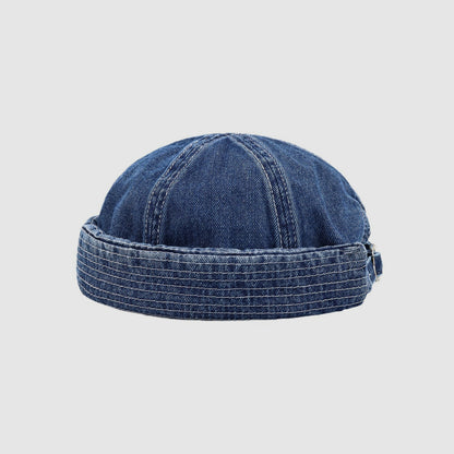 Washed Denim Curling Docker