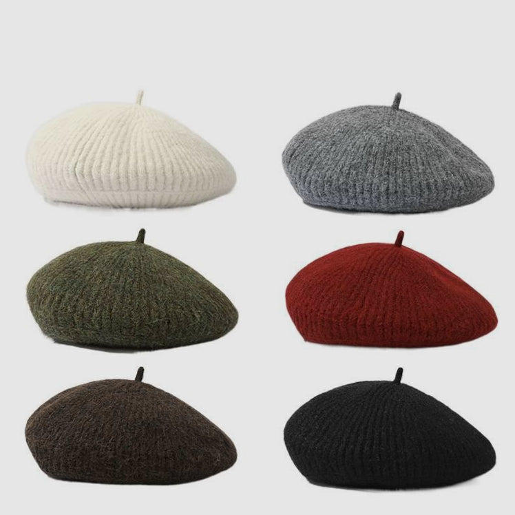 Wool Blend Minimalist Versatile Retro Beret