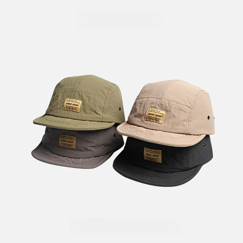 Japanese Style Quick-Drying Breathable Short Brim 5 panel Cap