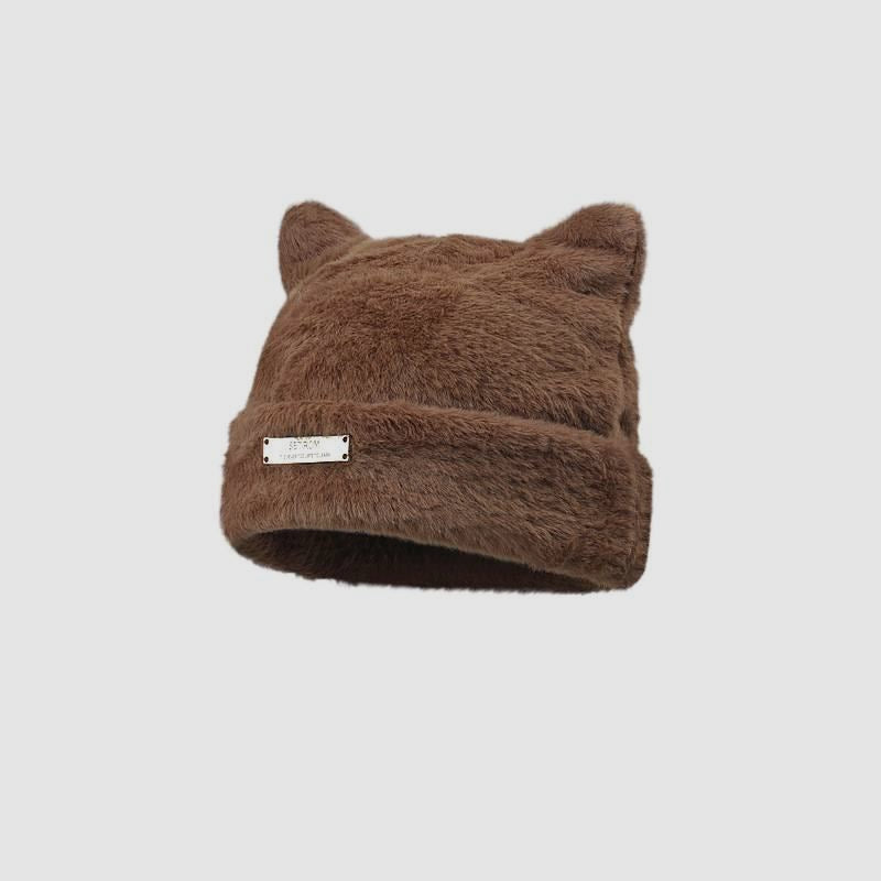 Imitation Mink Fur Knitted Hat Cold Hat
