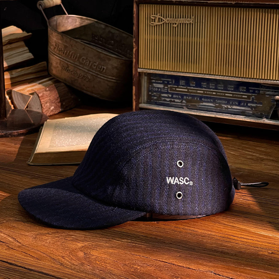 Vintage Workwear Wool Fleece 5 panel Cap