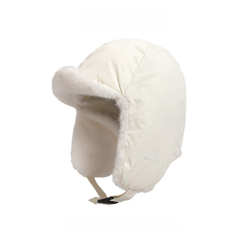 down Cotton Windproof Warm Helmet Liner Earmuffs Trapper