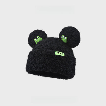 Cute Frog Lambswool Beanie