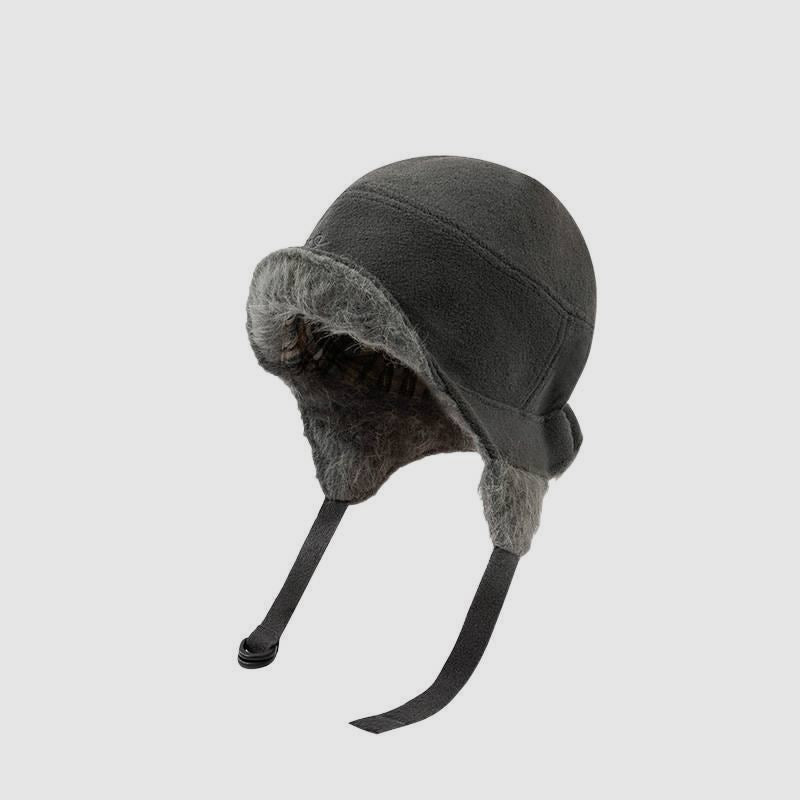 Line Doodle Embroidered Aviator Hat