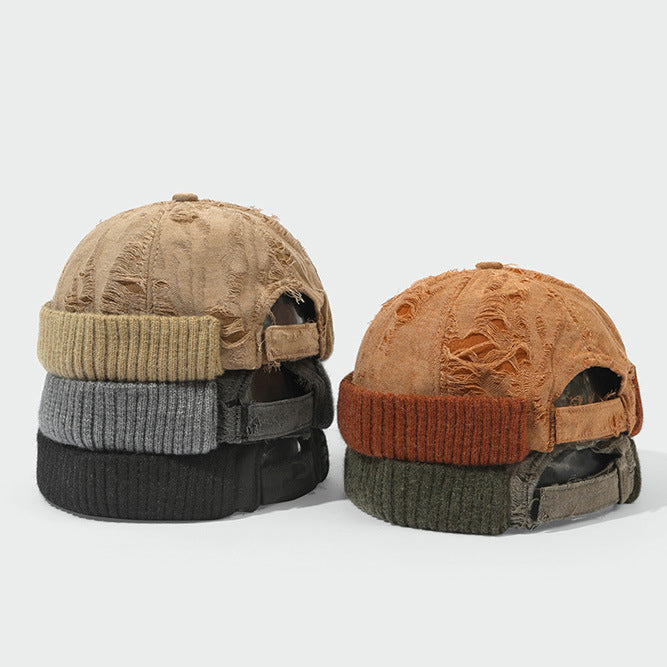 Ripped Knit Brimless