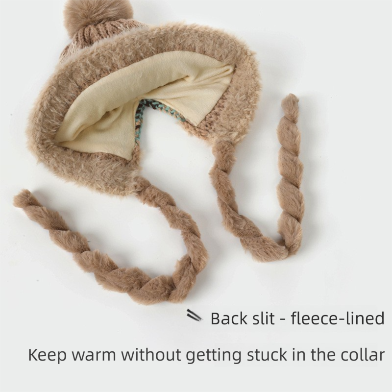 Big Head Colour-Block Fleece-Lined Balaclava