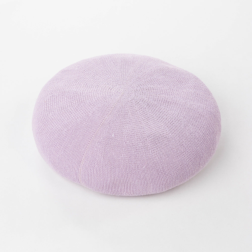 Summer Washi Beret Knitted Breathable Three-Dimensional Painter Hat