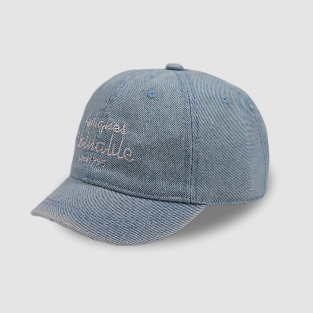 Denim Letter Embroidered Baseball Cap