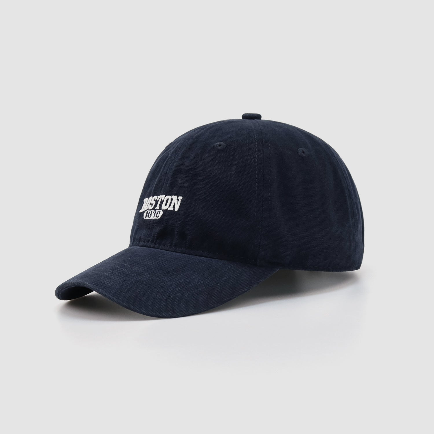 Washed Embroidered Letter Baseball Cap