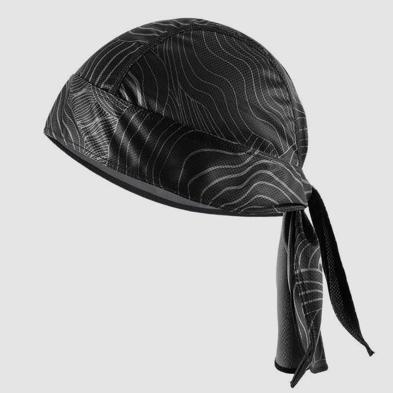 Pirate Bandana Hat Thin Breathable Outdoor Cycling Motorcycle Head Wrap Sweat-Absorbent Quick-Dry