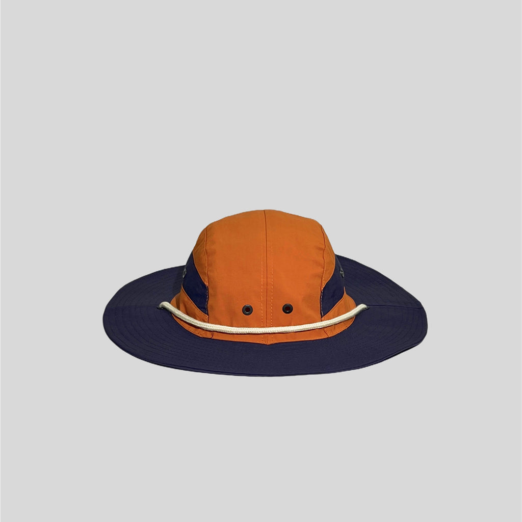 Color Block Patchwork Camping Drawstring Sun Protection Fisherman Hat