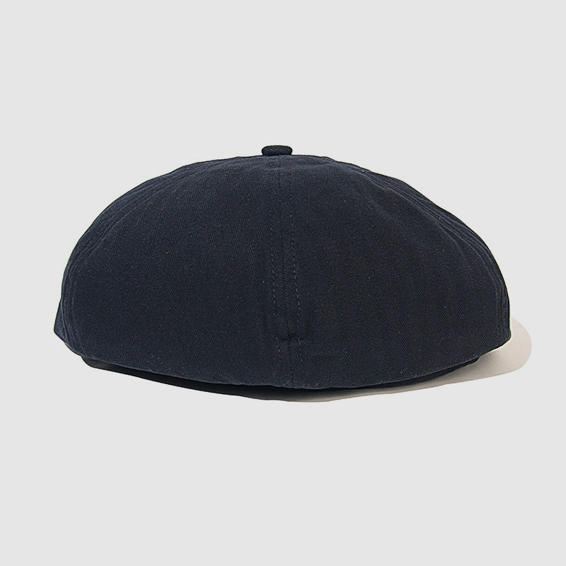 Short Brim Shaped Newsboy Cap