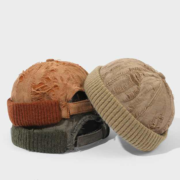 Ripped Knit Brimless