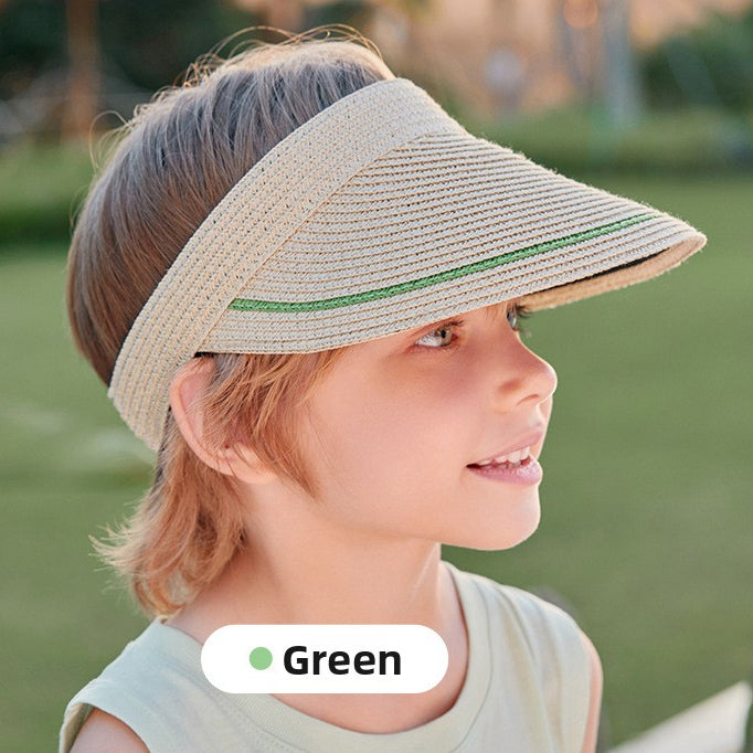 Children's Sun Hat Visor Hat Open Top Wide Brim