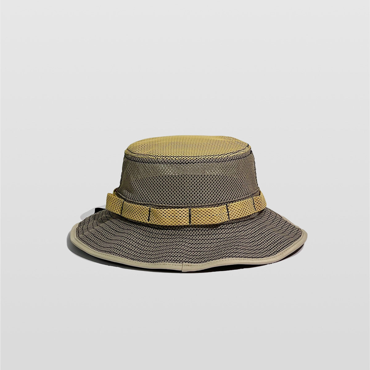 Mesh Breathable Color-Block Fisherman Hat