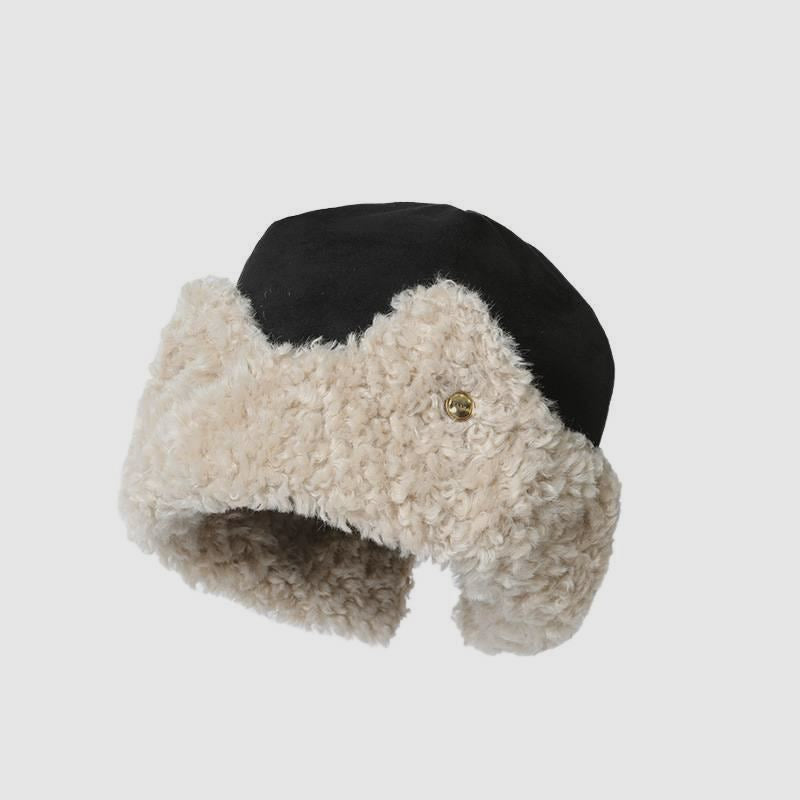 Cat Ear Teddy Fleece Suede Thick Ear Flap Hat
