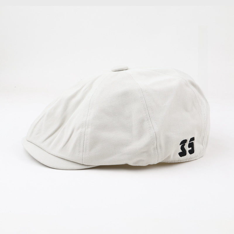 Japanese-Style Retro Drawstring Reverse Wear Flat Cap