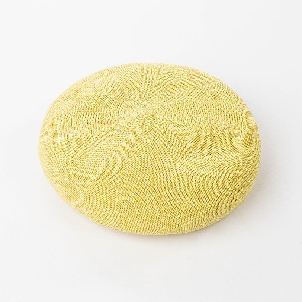 Summer Washi Beret Knitted Breathable Three-Dimensional Painter Hat