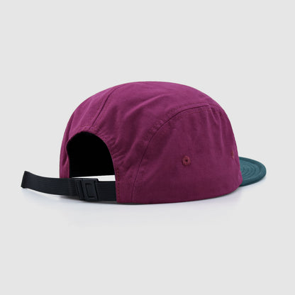 Stitching Contrast Color Soft Brim 5 Panel Cap