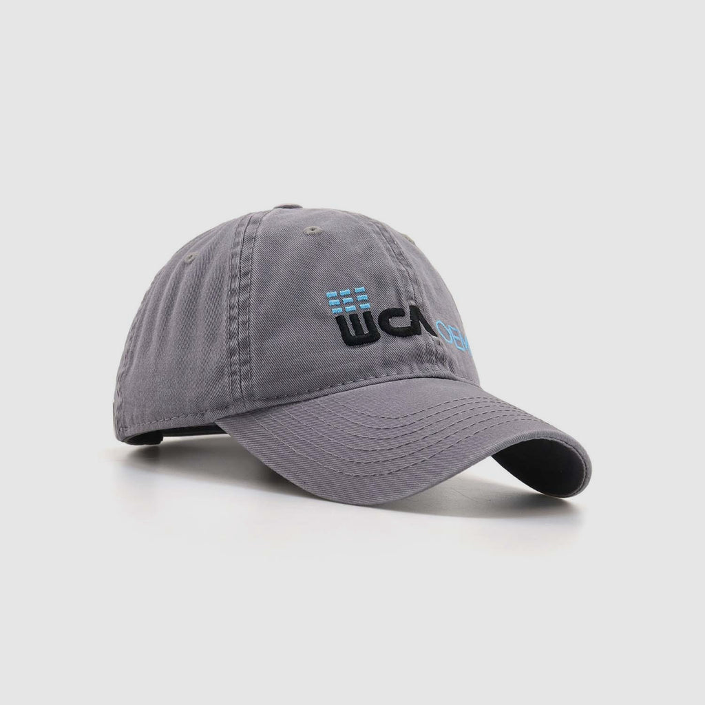 Gray Cotton Baseball Cap