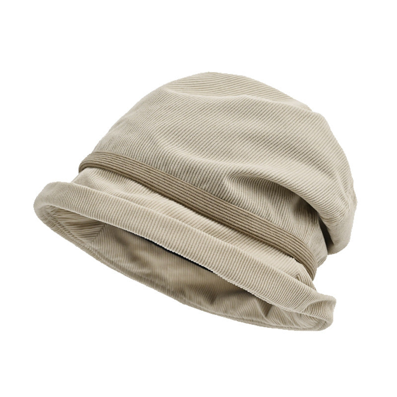 Corduroy Warm Toque for Men and Women