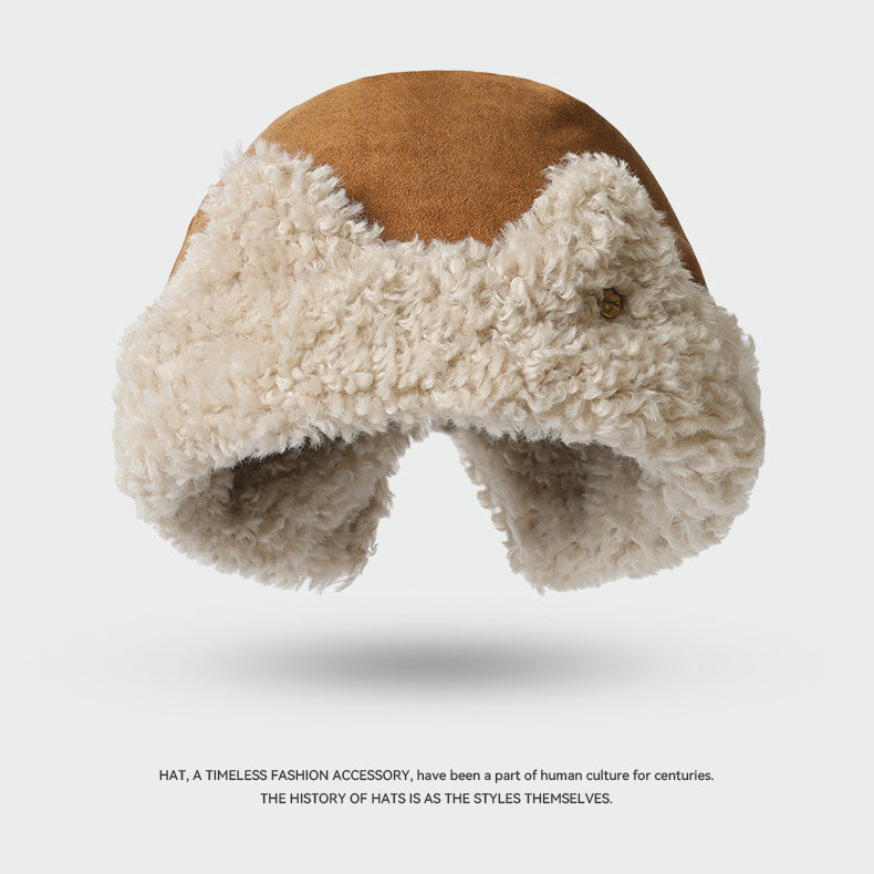 Cat Ear Teddy Fleece Suede Thick Ear Flap Hat
