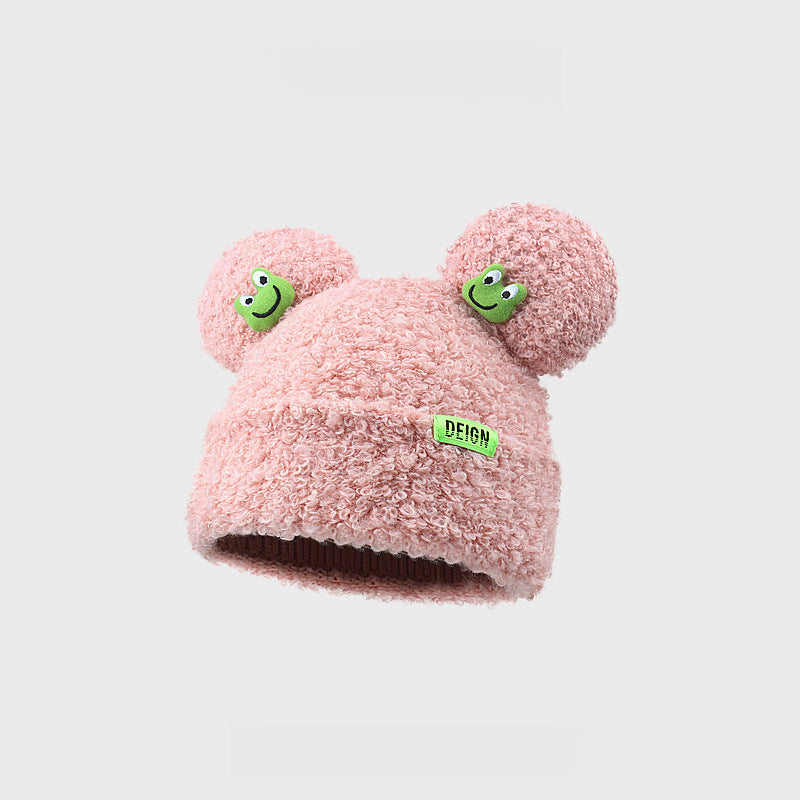 Cute Frog Lambswool Beanie